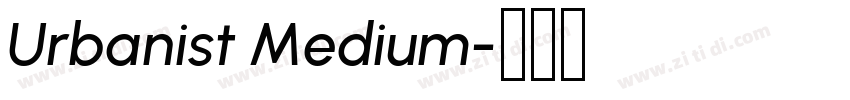 Urbanist Medium字体转换